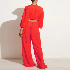 Linen two piece suit