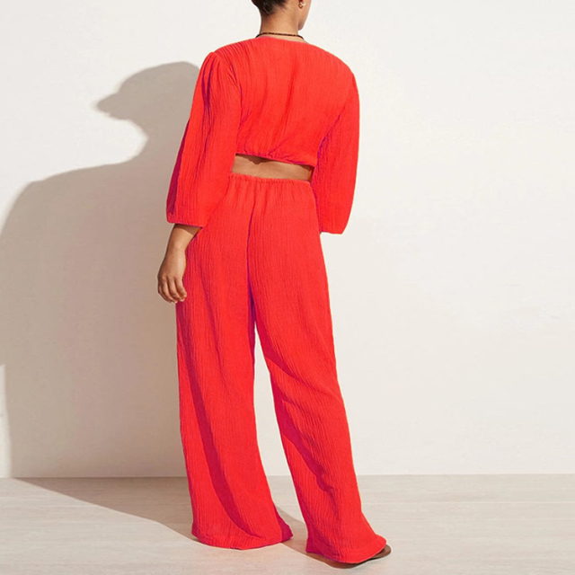 Linen two piece suit