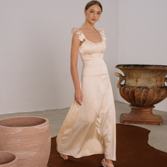 maxi silk dress