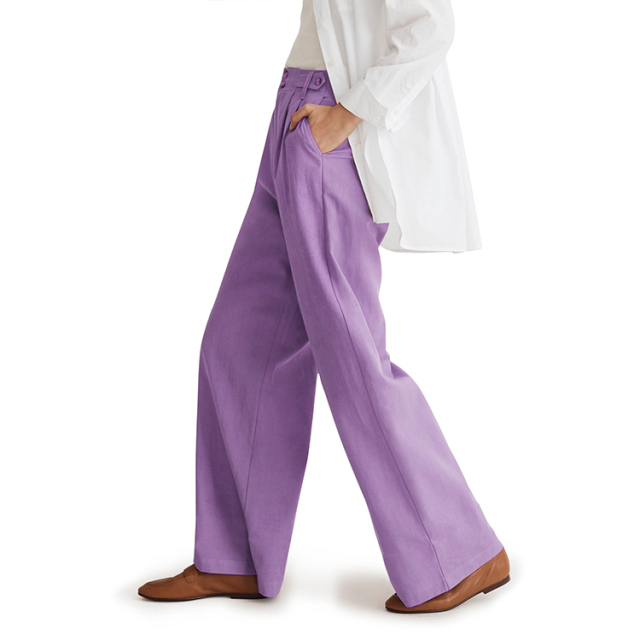 Pleated Wide Leg Pants