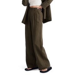 Pleated Wide Leg Pants