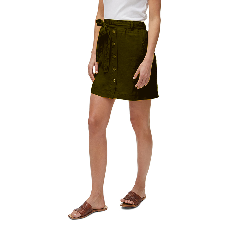 High Waist Stretch Denim mini Skirt