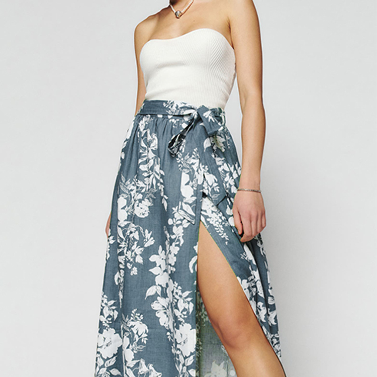 Side Slit Maxi Skirt