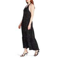 Knot Neck Halter Dress