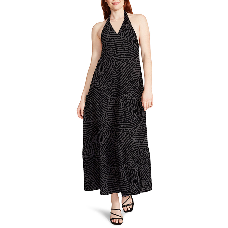 Knot Neck Halter Dress