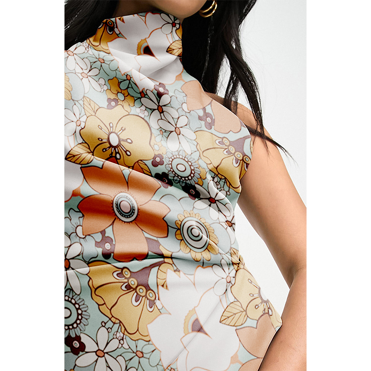 Knot Neck Halter Dress