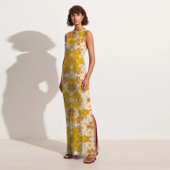 Yellow floral dress