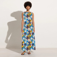 Floral holiday midi skirt