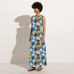 Floral holiday midi skirt