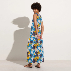 Floral holiday midi skirt