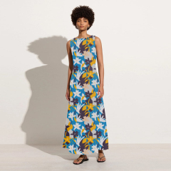 Floral holiday midi skirt