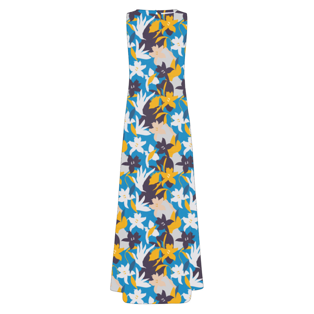 Floral holiday midi skirt