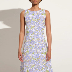 Floral Holiday Midi Dress