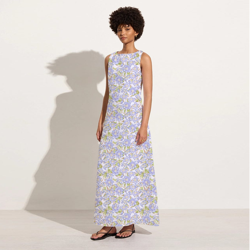 Floral Holiday Midi Dress