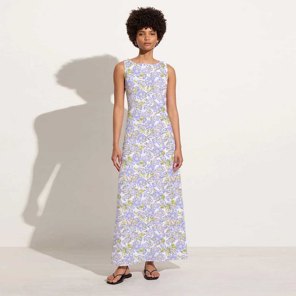 Floral Holiday Midi Dress