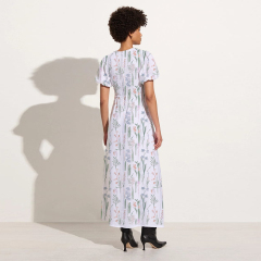 Floral Puff Sleeve Dress Maxi Dress