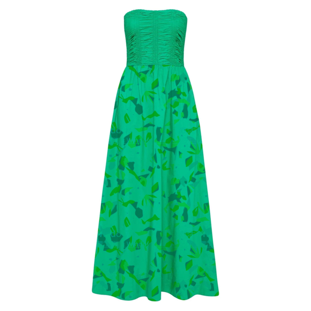 Green Floral Midi Dress