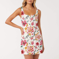 dress with floral print