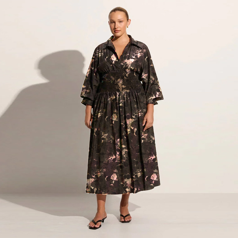 dress with floral print