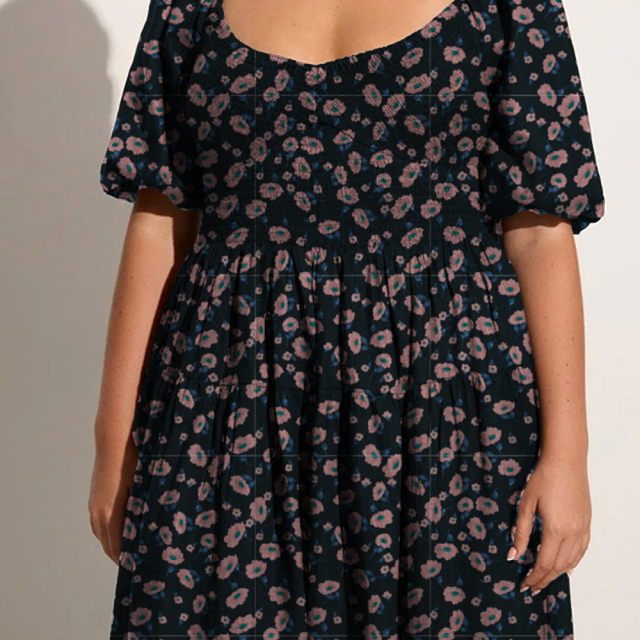 dress with floral print