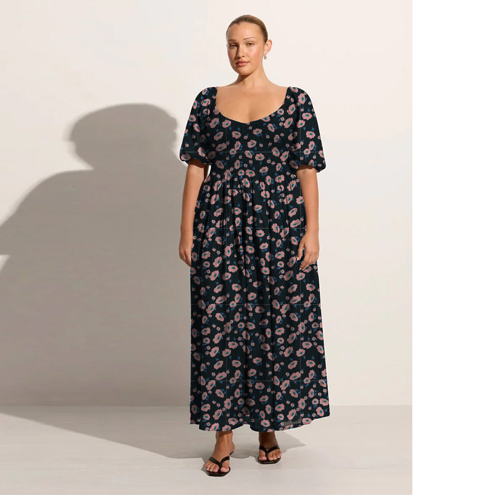 dress with floral print