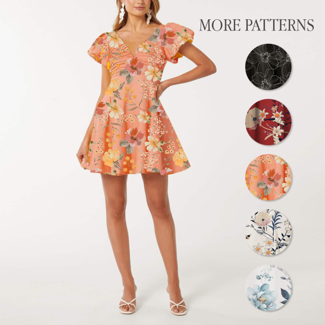 dress with floral print