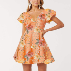 dress with floral print