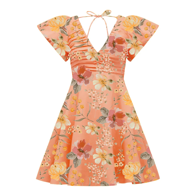 dress with floral print