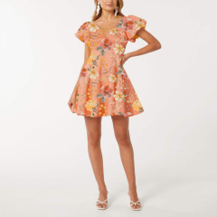 dress with floral print