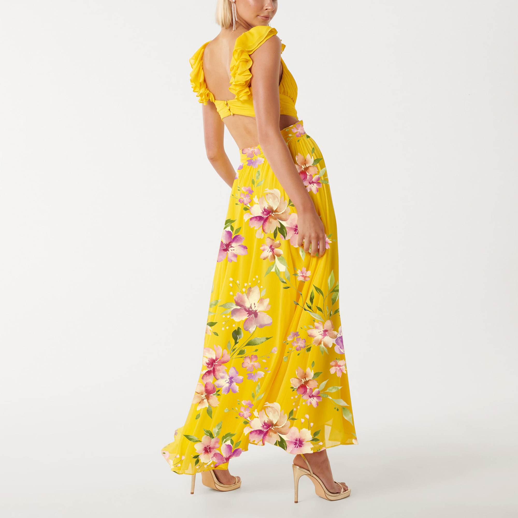 dress with floral print