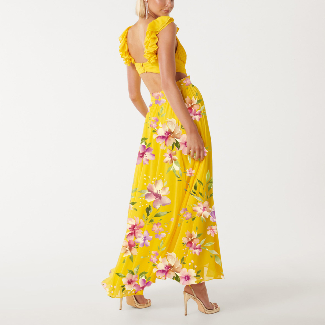 dress with floral print