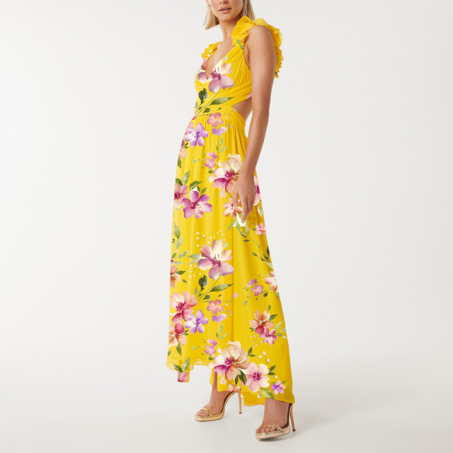dress with floral print
