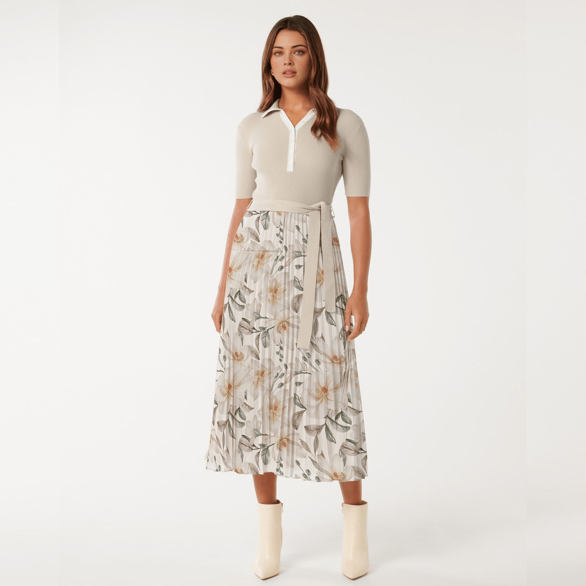 dress with floral print