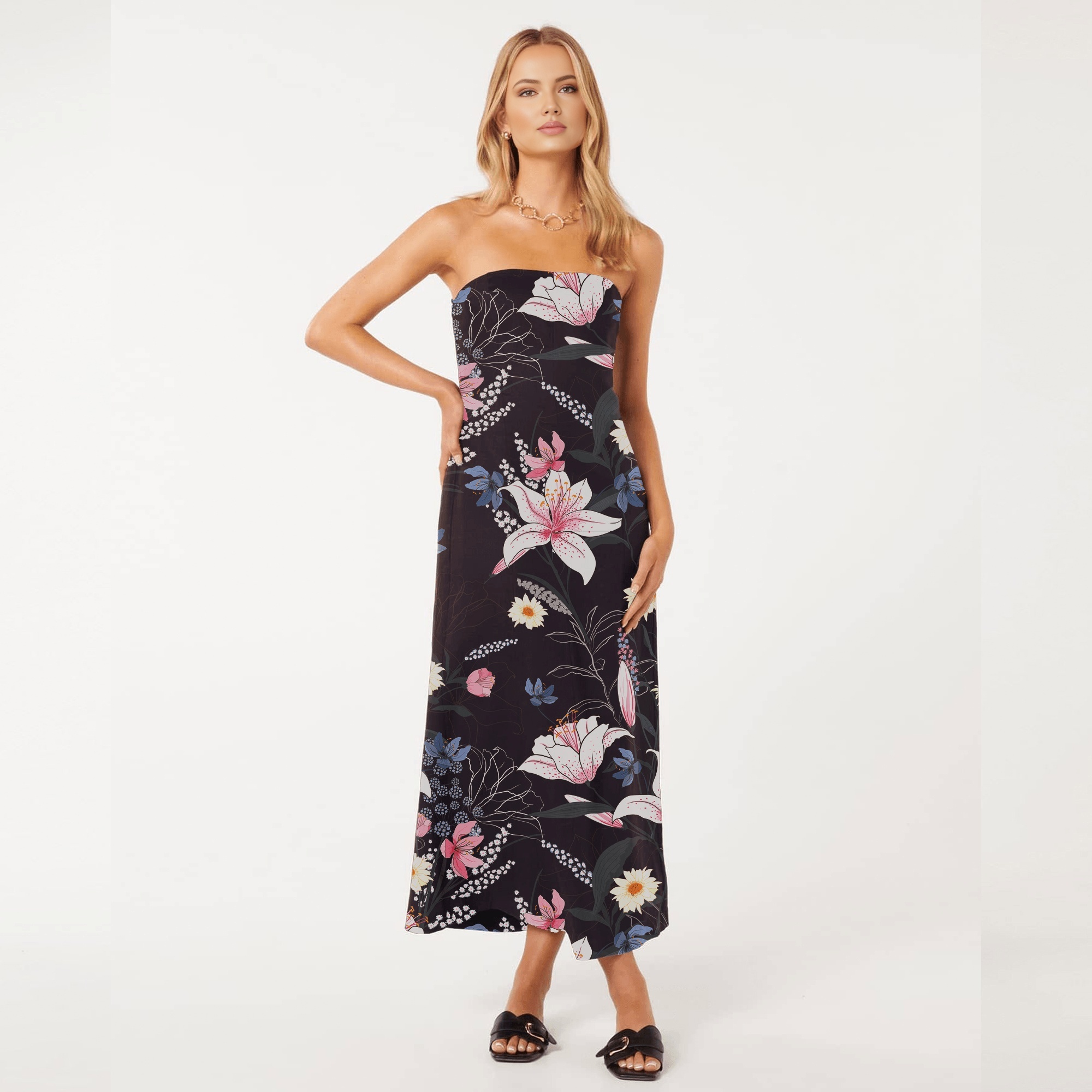 dress with floral print