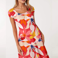 dress with floral print