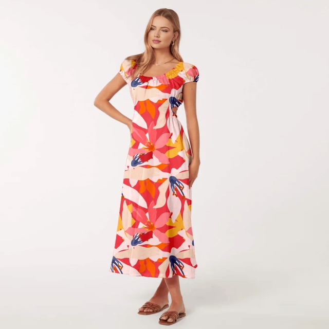 dress with floral print