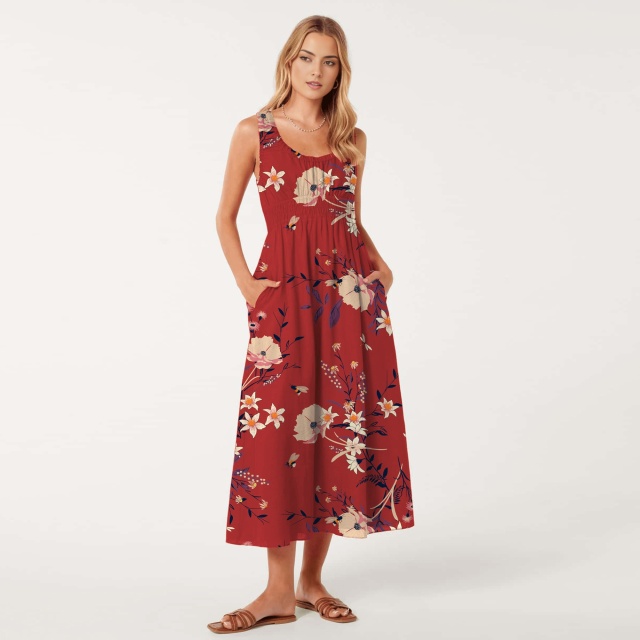 dress with floral print