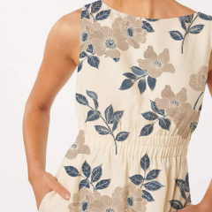 dress with floral midi print