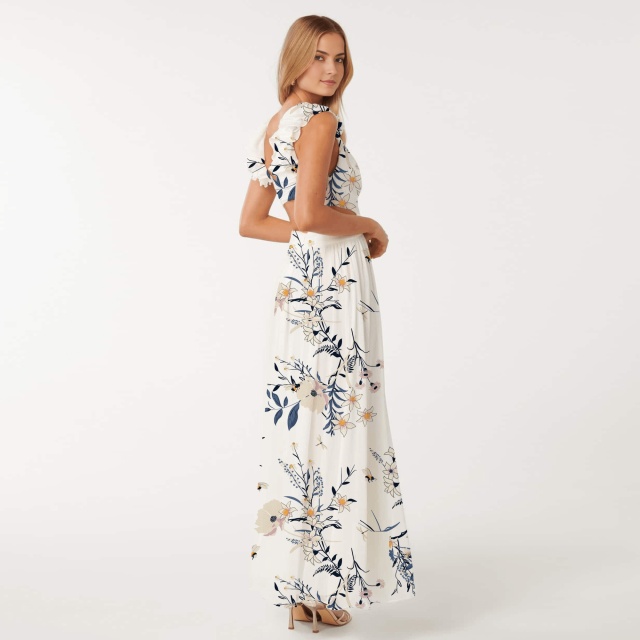 dress with floral midi print