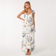 dress with floral midi print