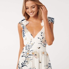 dress with floral midi print