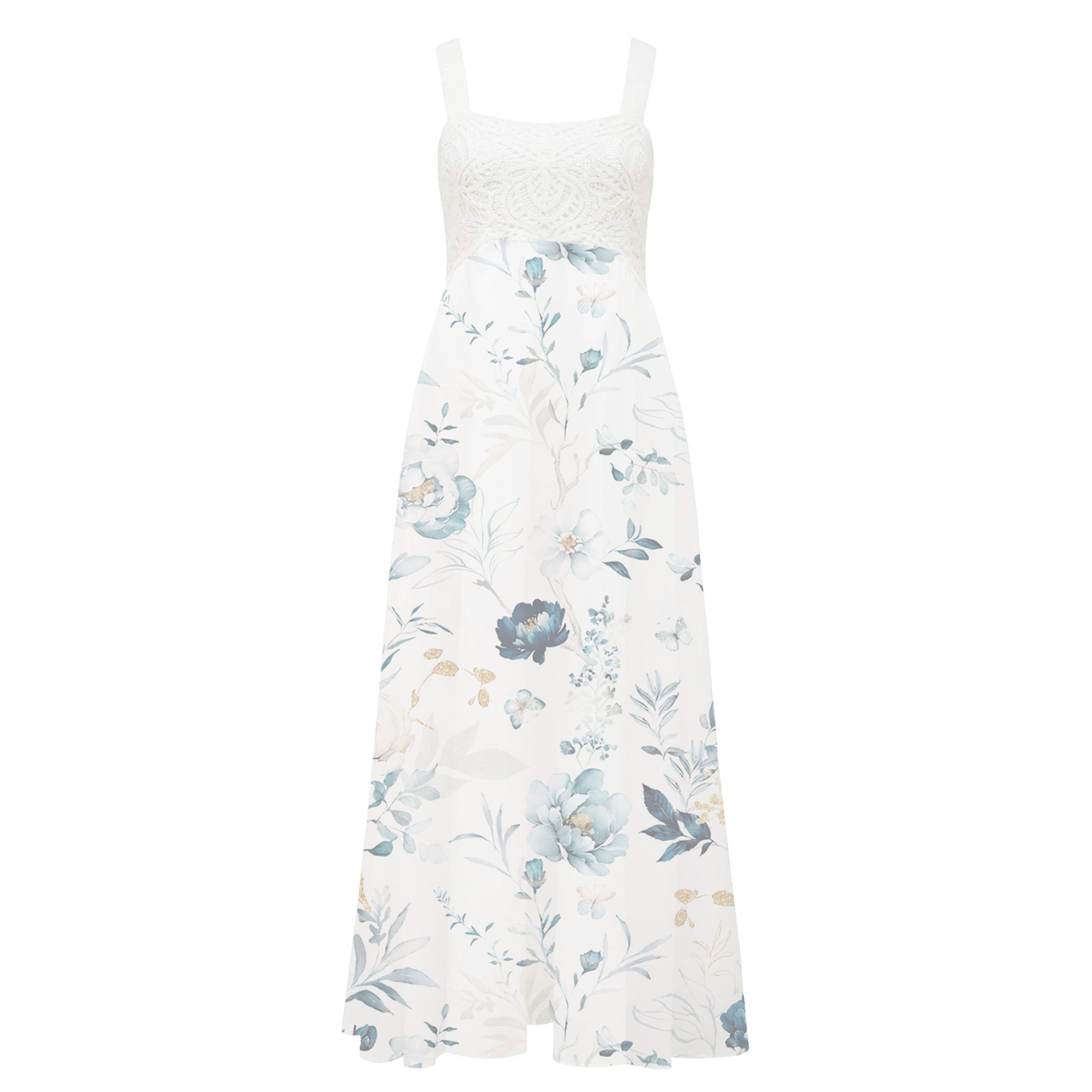 dress with floral midi print