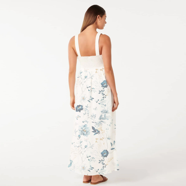 dress with floral midi print