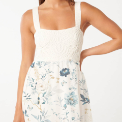 dress with floral midi print