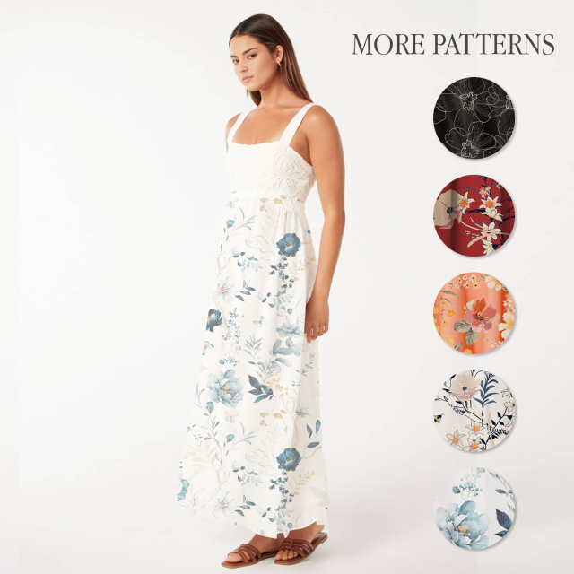 dress with floral midi print