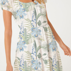 dress with floral print