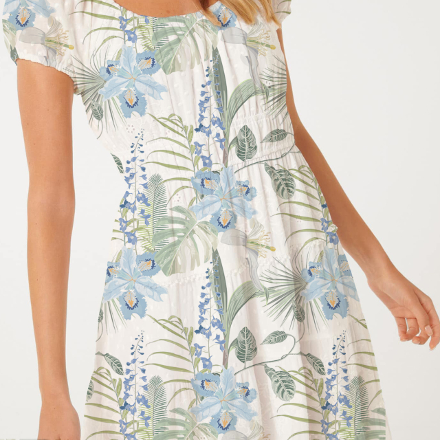 dress with floral print