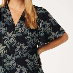 dress with floral print