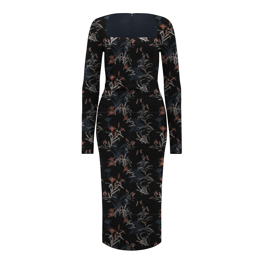 dress with floral print