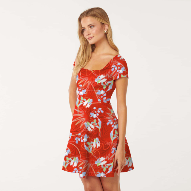 dress with floral print